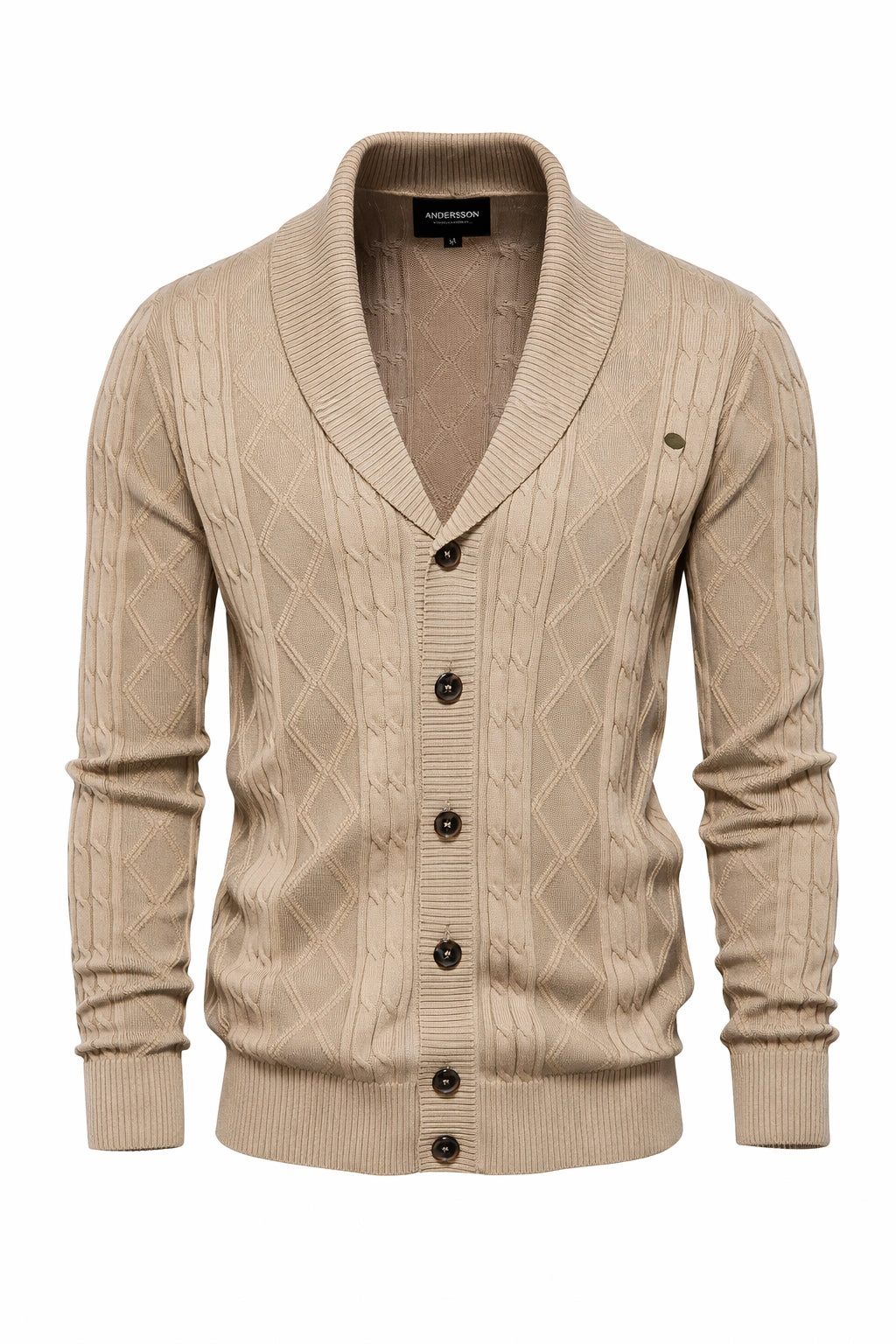 Harlington Argyle Knit Cardigan