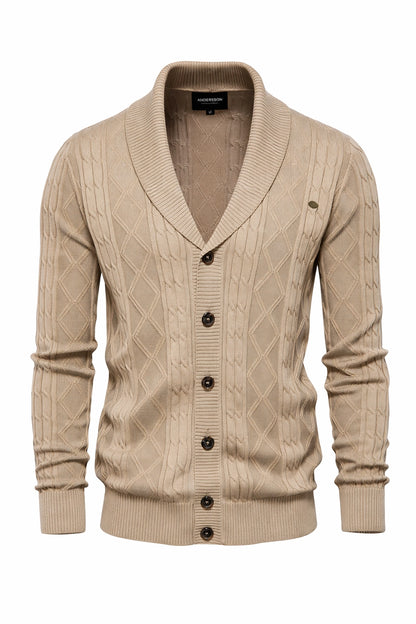 Harlington Argyle Knit Cardigan