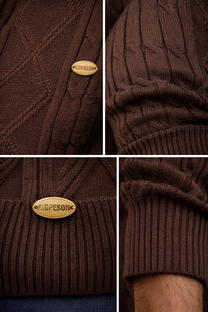 Harlington Argyle Knit Cardigan