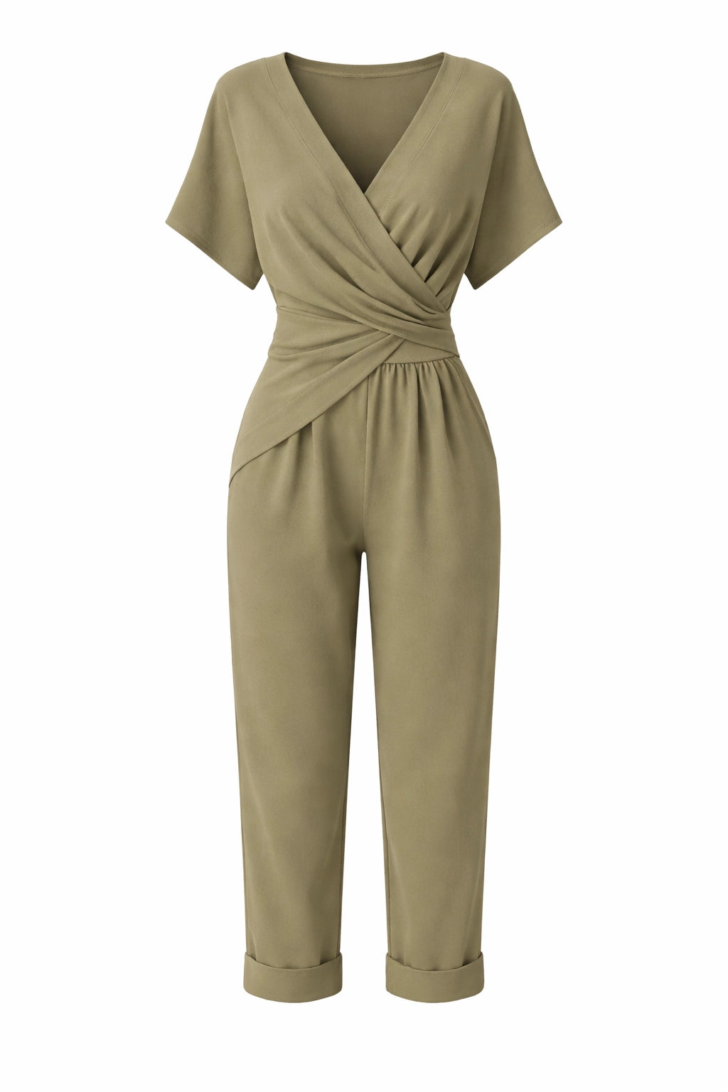 Pleated V-Neck Modern Set