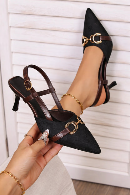 Liora Printed Buckle Sandals