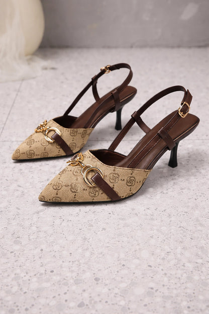 Liora Printed Buckle Sandals