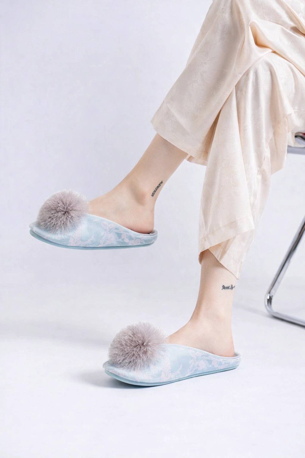 Veloura Delicate Satin Slippers