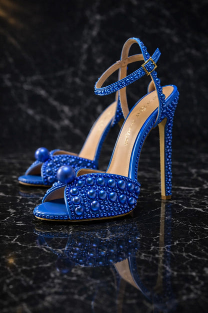 Celestia Pearl Crystal Heels