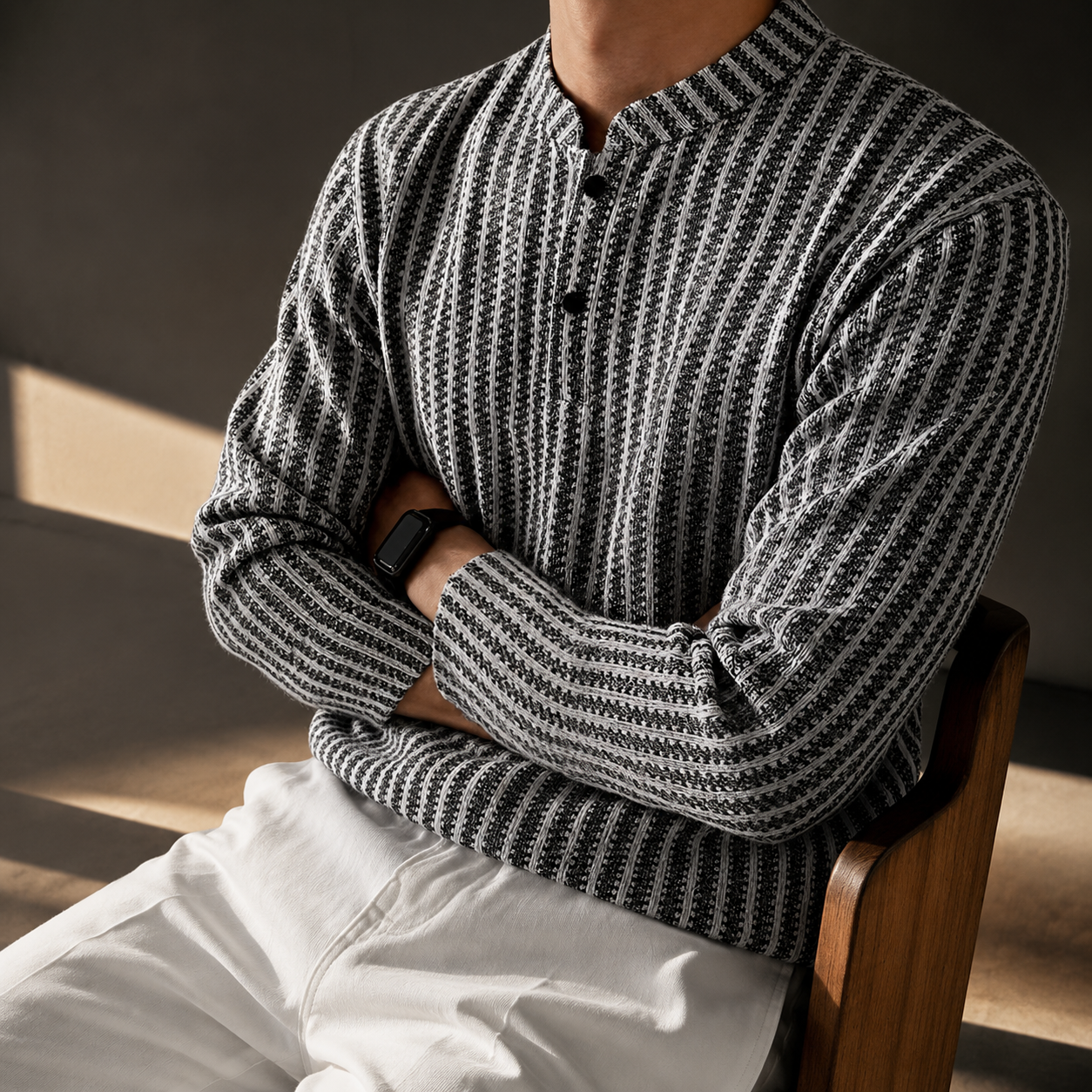 Striped Henley T-Shirt
