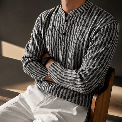 Striped Henley T-Shirt