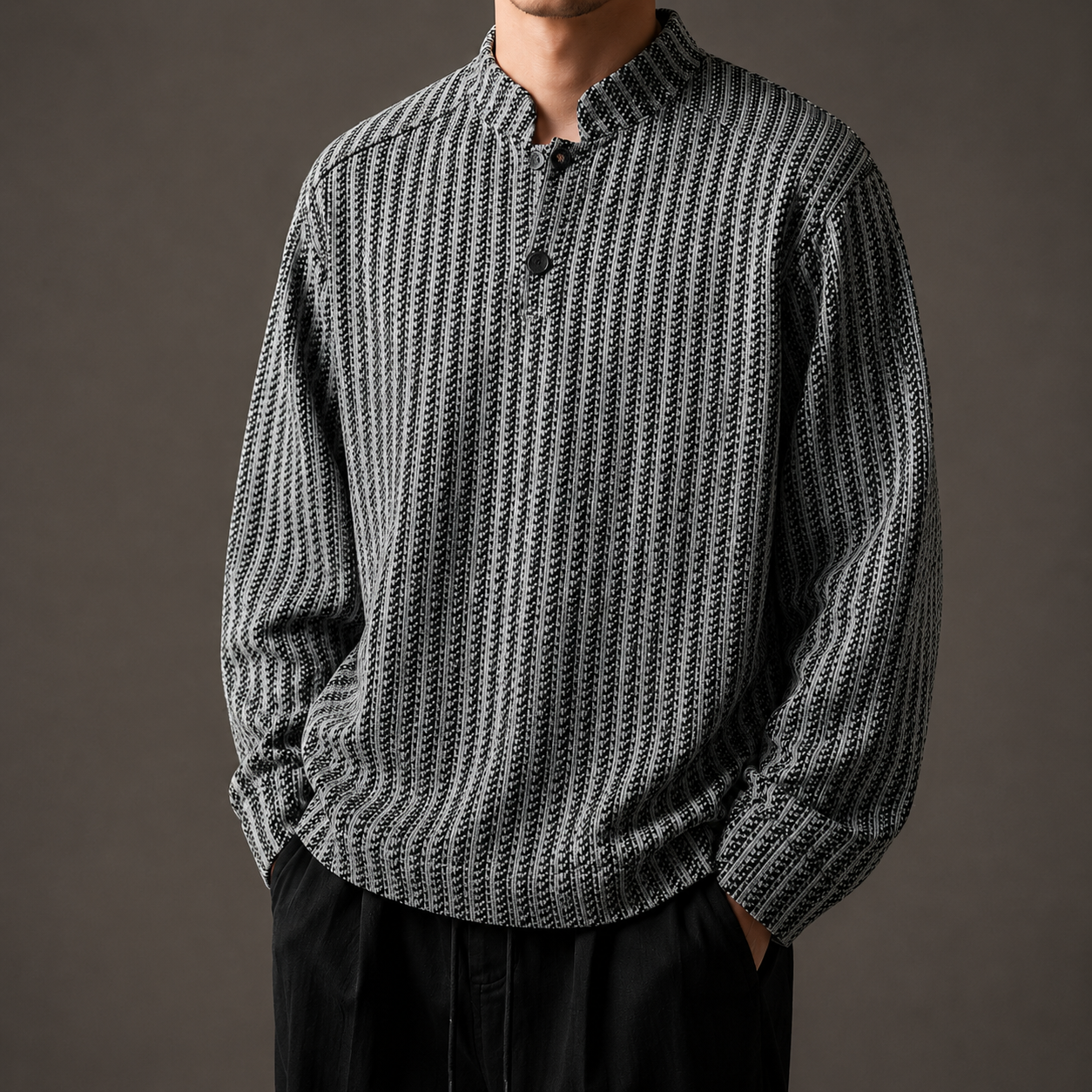 Striped Henley T-Shirt