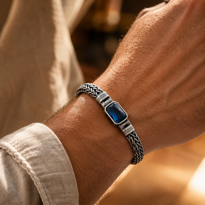 Blue Crystal Vintage Bracelet