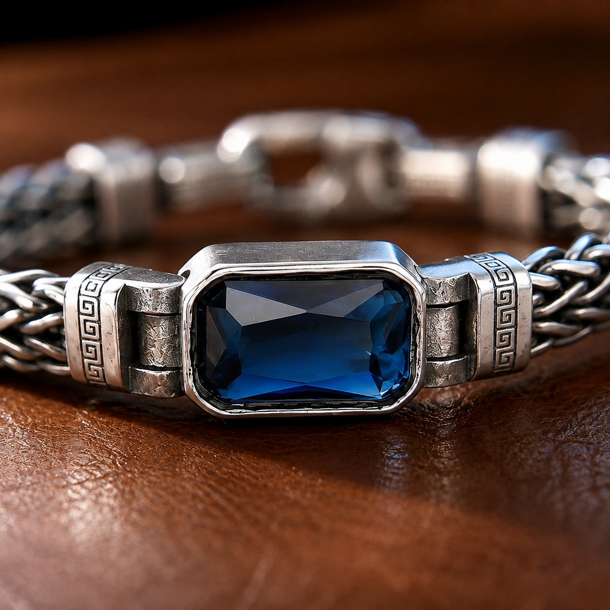 Blue Crystal Vintage Bracelet