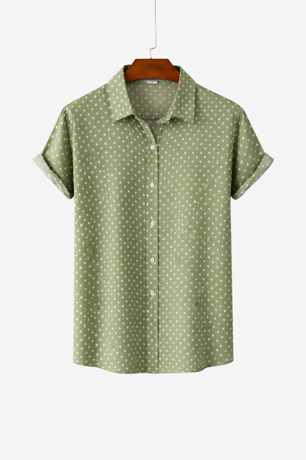 Casual Polka Dot Sleeve Shirt