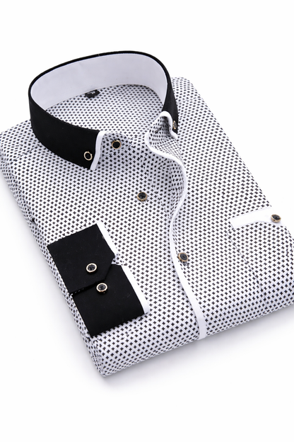 Printed Business Slim Fit Shirt