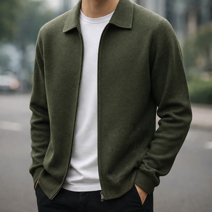 Zip Cardigan Sweater