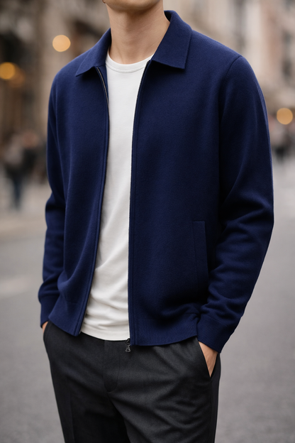Zip Cardigan Sweater