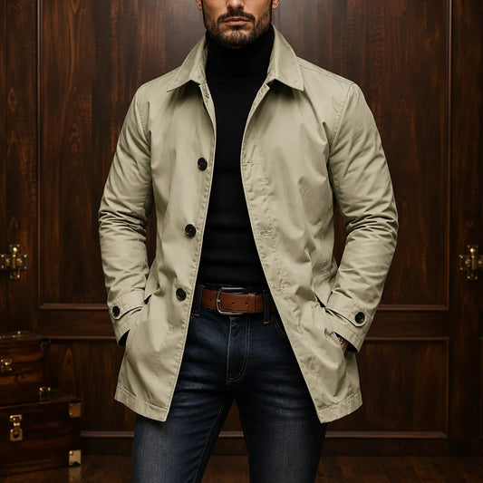 Retro Waterproof Trench Coat