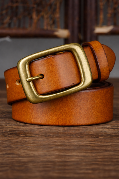 Retro Cowskin Leather Belt