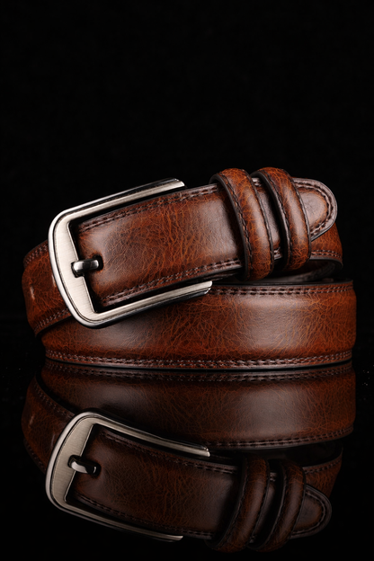 Cowskin Leather Men's Belt