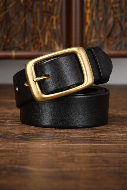 Retro Cowskin Leather Belt