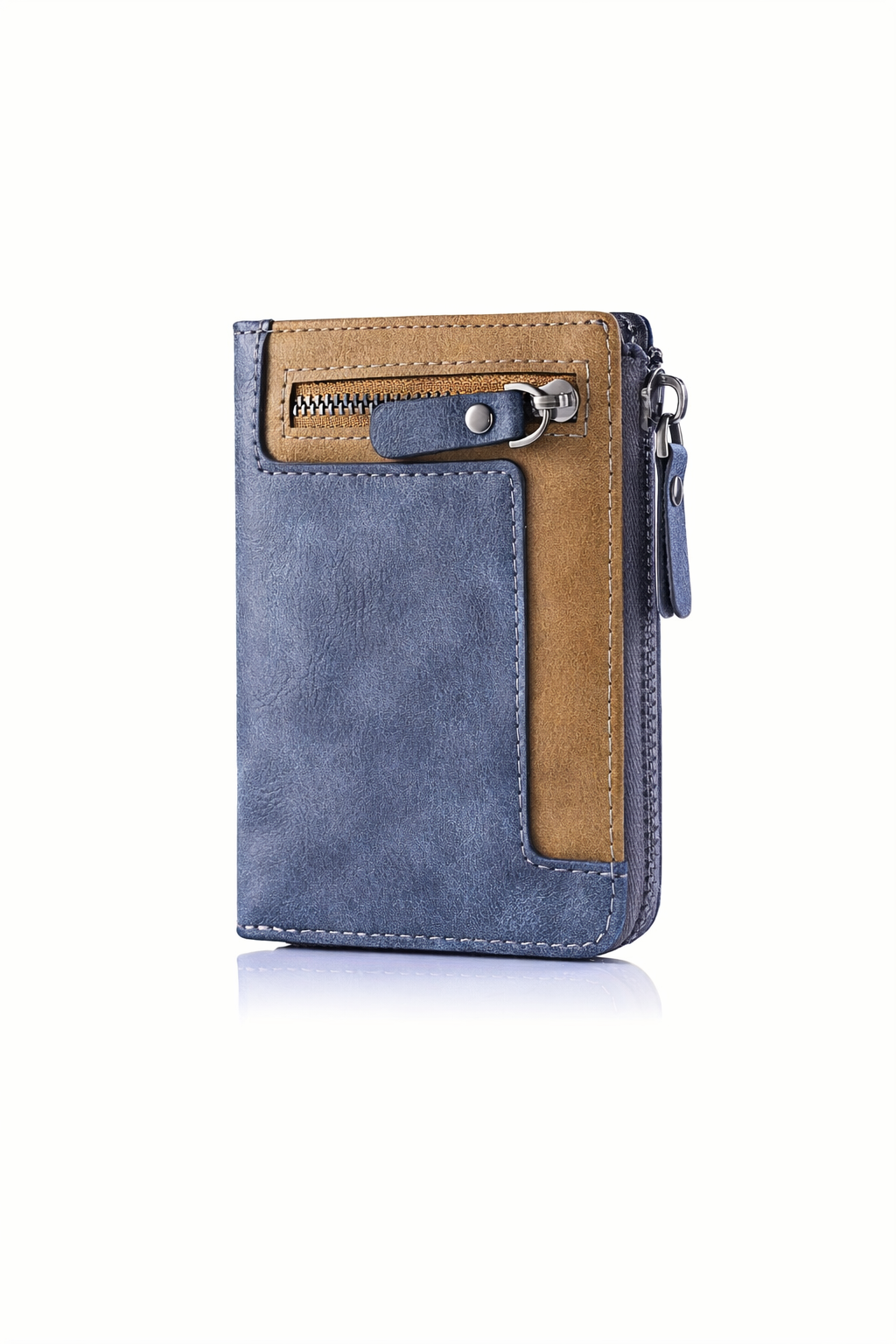 Retro Zipper Short Wallet