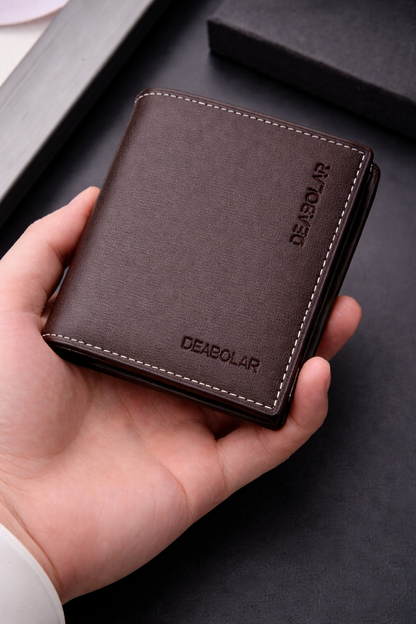 Slim PU Folding Leather Wallet