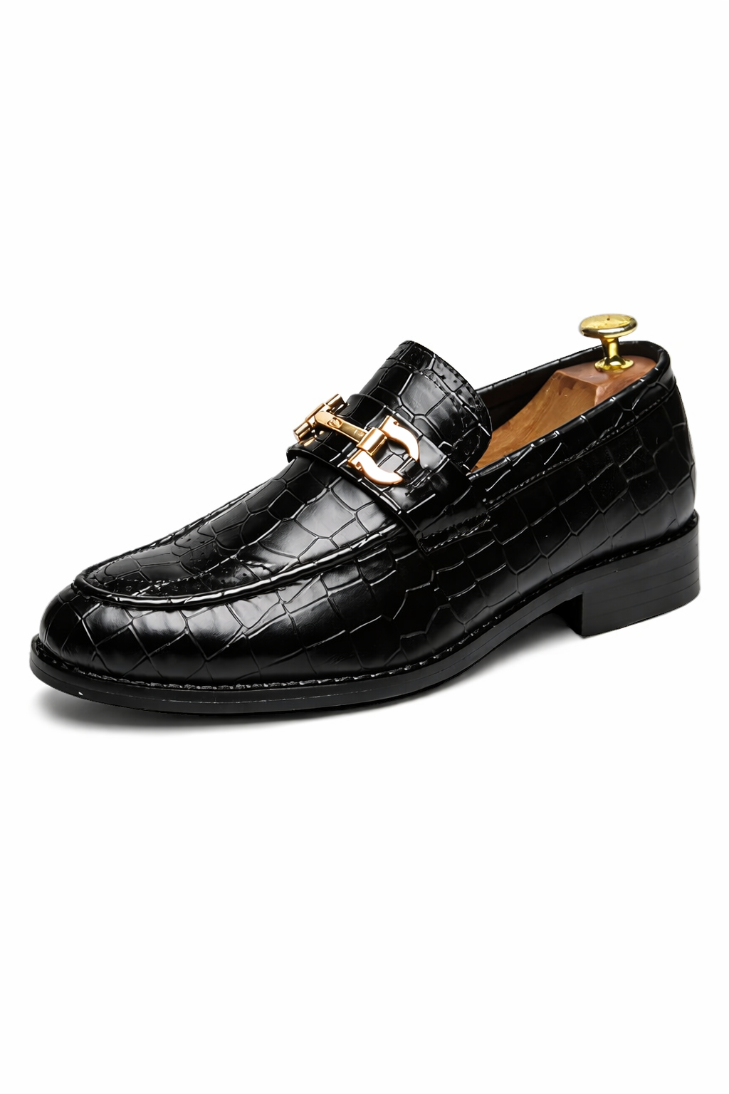 Metal Buckle Loafers