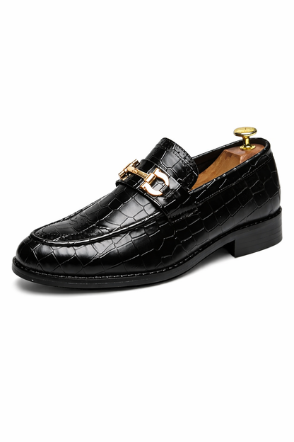 Metal Buckle Loafers