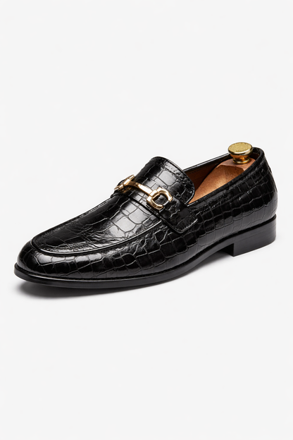 Metal Buckle Loafers