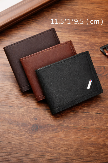 Foldable Soft Leather Wallet
