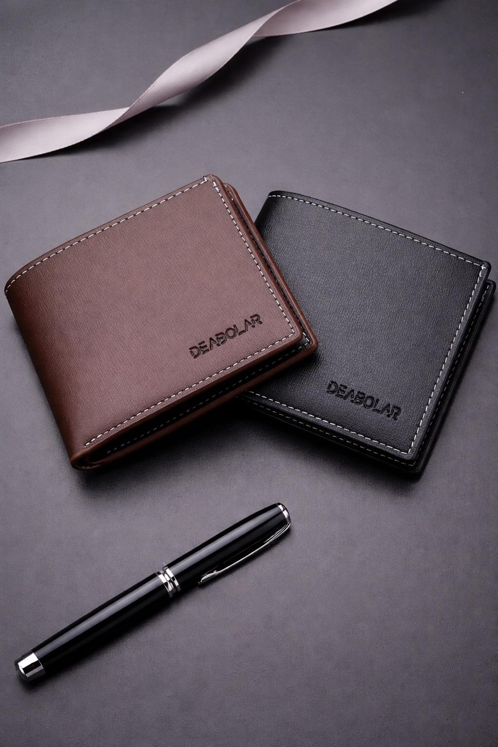 Slim PU Folding Leather Wallet