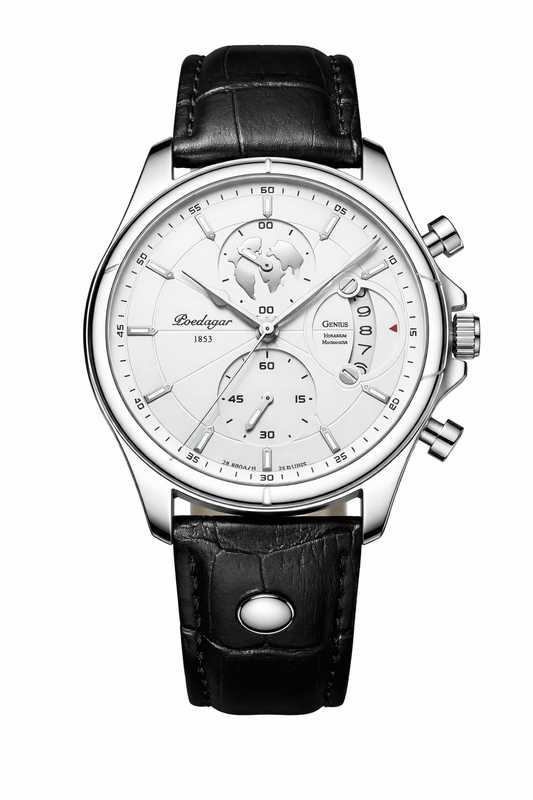 Chronograph Watch Leather Strap