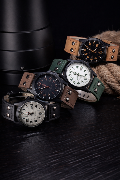 Leather Strap Casual Watch