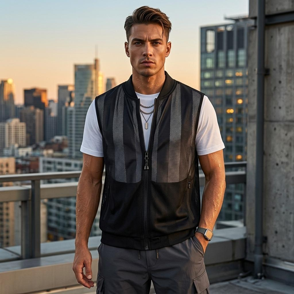 Mesh Hollow Outdoor Waistcoat