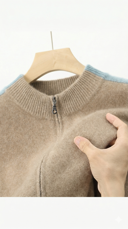 Merino Wool Zip Cardigan