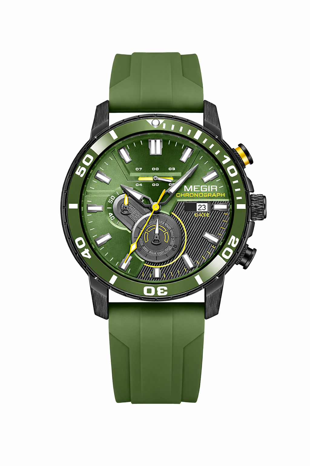 Chronograph Silicone Strap Watch