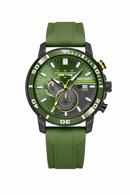 Chronograph Silicone Strap Watch