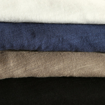 Frayed Collar Raw Cotton Tee