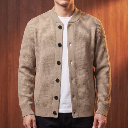 Casual Single Breasted Sweatercoat