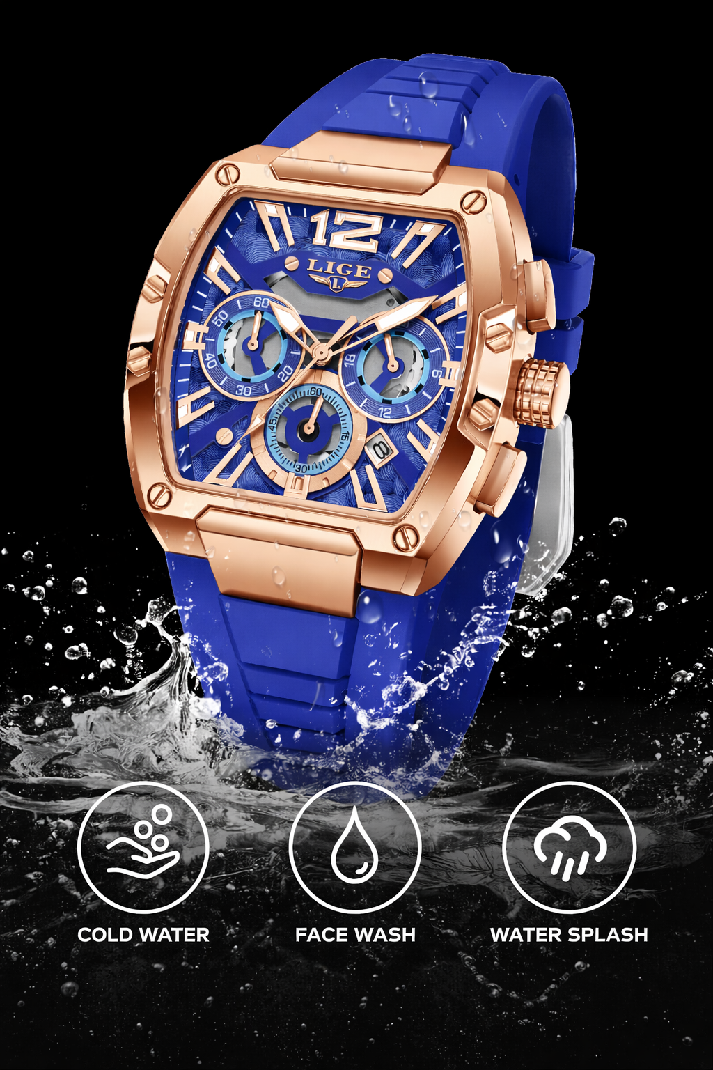 Military Chronograph Strap Watch