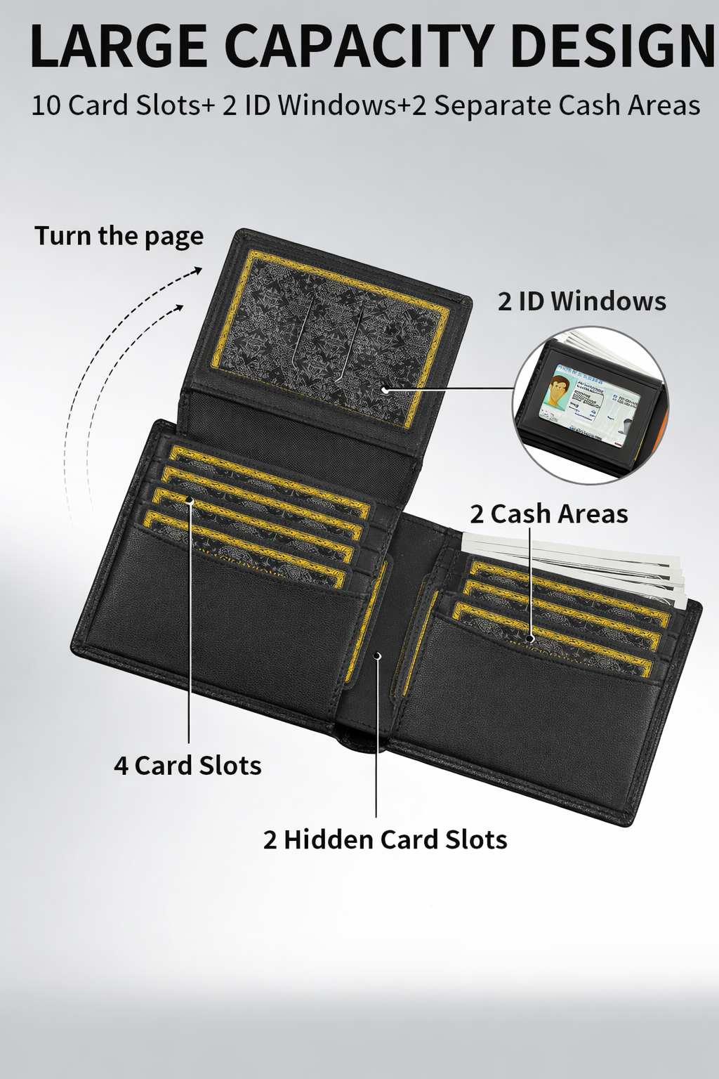 Genuine Leather Slim Wallet