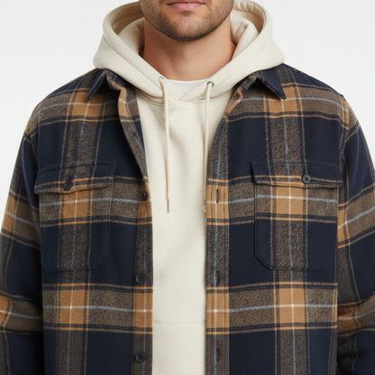 Herringbone Casual Long Sleeve