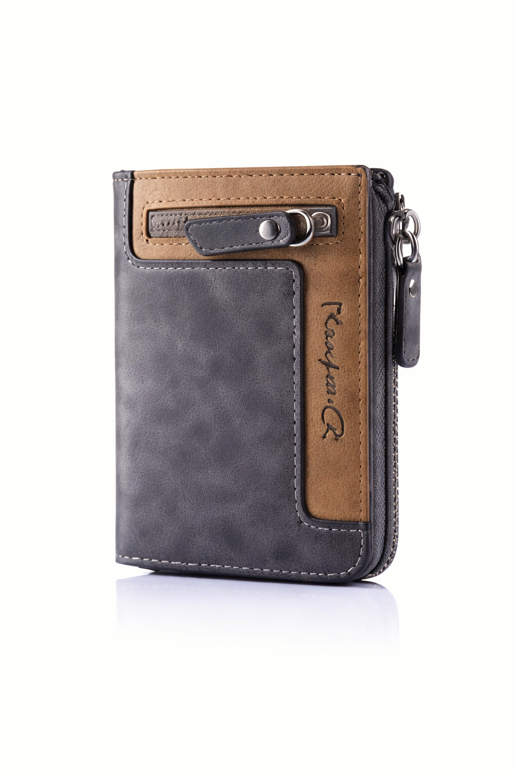 Retro Zipper Short Wallet