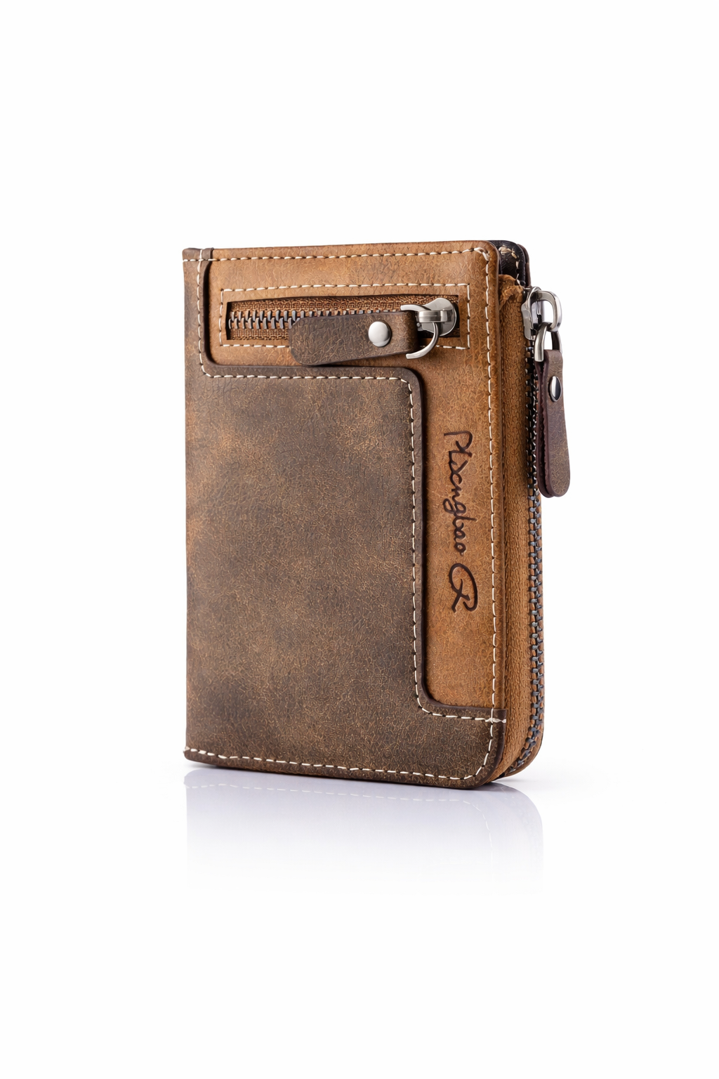 Retro Zipper Short Wallet