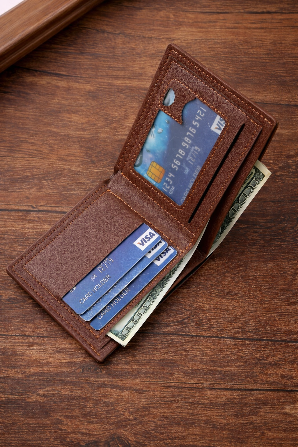 Foldable Soft Leather Wallet