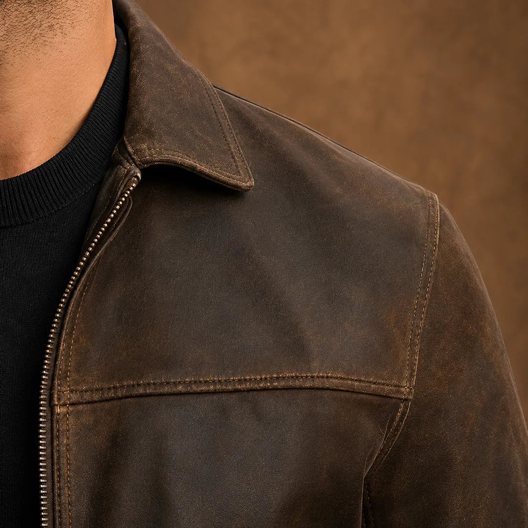 Vintage Brown Flight Jacket