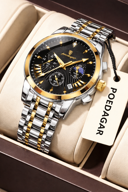Tactical Stainless Steel Wristwatch