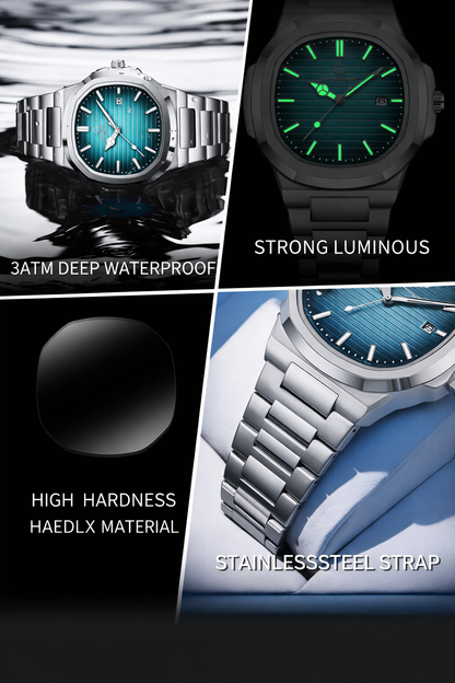 Luxury Square Luminous Watch
