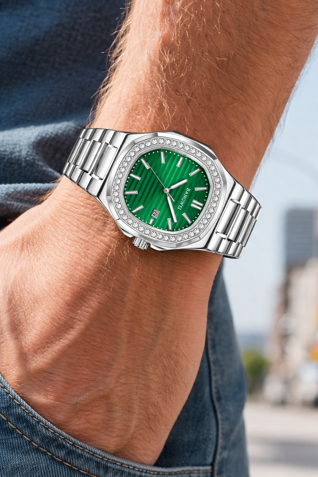 Luminous Luxury Quartz Watch