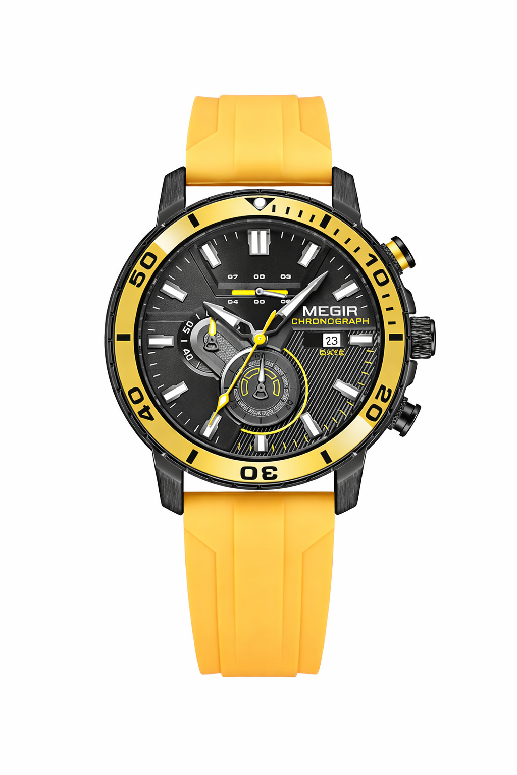 Chronograph Silicone Strap Watch