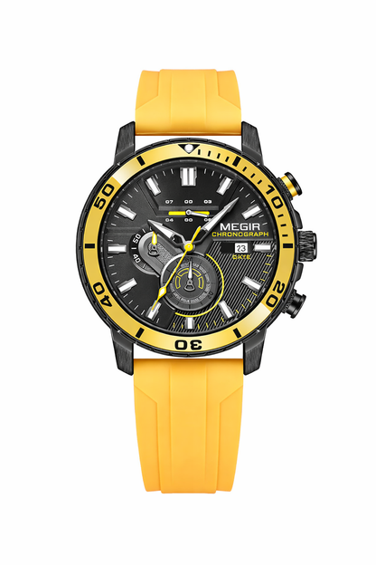 Chronograph Silicone Strap Watch