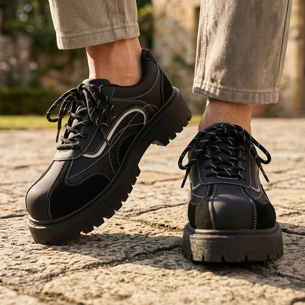 Men's Retro Derby Shoes