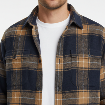 Herringbone Casual Long Sleeve